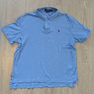 Polo Ralph Lauren Mens Light Blue Short Sleeve Shirt Size Large VGUC!